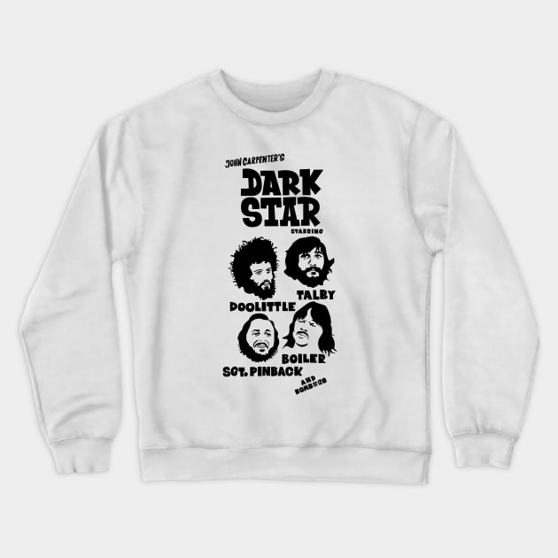 Dark Star Retro Tribute T-Shirt: Journey to the Depths of Cult Cinema Crewneck Sweatshirt by Boogosh